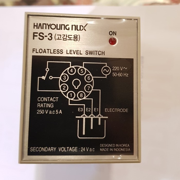 FLOATLESS LEVEL SWITCH HANYOUNG FS-3A / FS3A