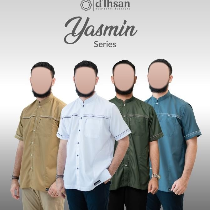Terbaru D'Ihsan Baju Koko Casual Model Yasmin Berkualitas