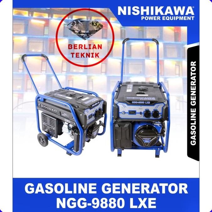 Gasoline Generator Mesin Genset Bensin Nishikawa Ngg 9880 / 6000 Watt