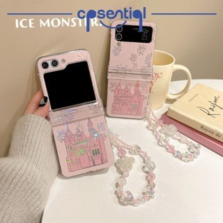 New Case Samsung Z Flip Model Castle Pink For Samsung Z Flip 6 5 4 3 Z Flip 6 Z Flip 5 Z Flip 4 Z