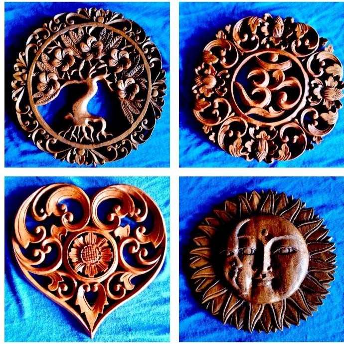 #####] Kerajinan Ukiran kayu panil Bali Hiasan dekorasi dinding bali handmade