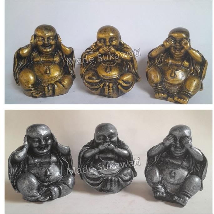 *#*#*#] Set 3pcs Patung Orang Tua Pekong tertawa gembira ria