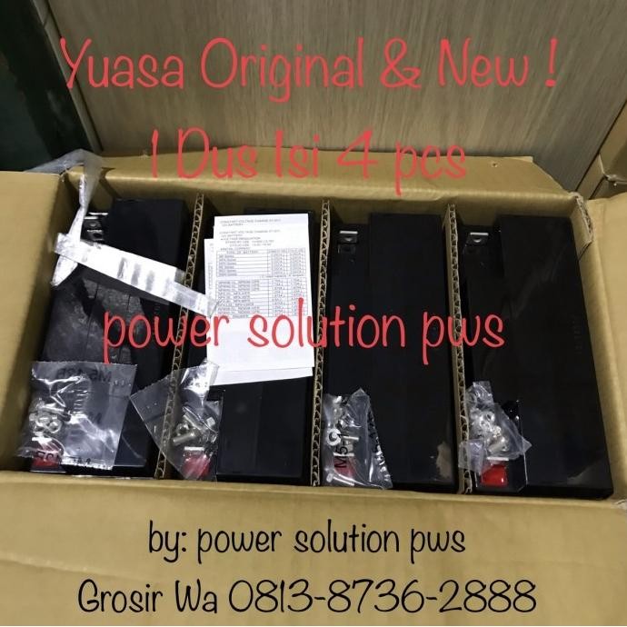 [Goodbest] Aki Yuasa NP18-12B Yuasa battery 12v 17,2Ah, Aki Ups Yuasa 12v 17,2Ah