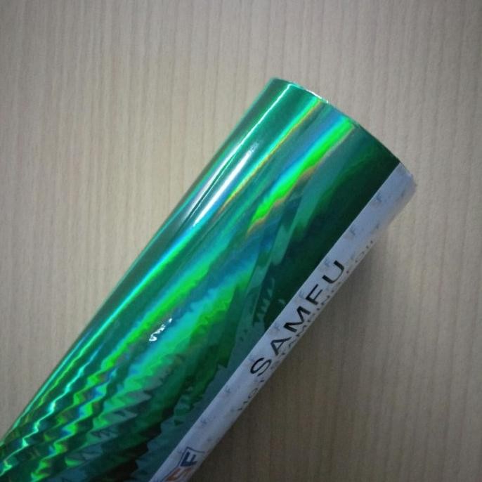 CO Hot stamping foil HOLOGRAM HIJAU GLOSY D04