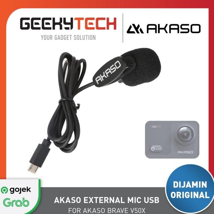 Akaso V50 Pro External Microphone For Akaso V50 Pro Action Camera 4K New Stok
