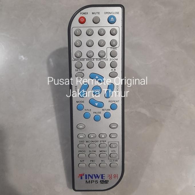 REMOTE REMOT DVD PLAYER TINWE MP5 ORIGINAL 1303T