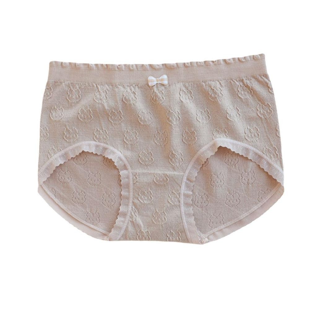 (C-328Celana Dalam Wanita Antibakteri Cd Cewek Dekorasi Pita Renda