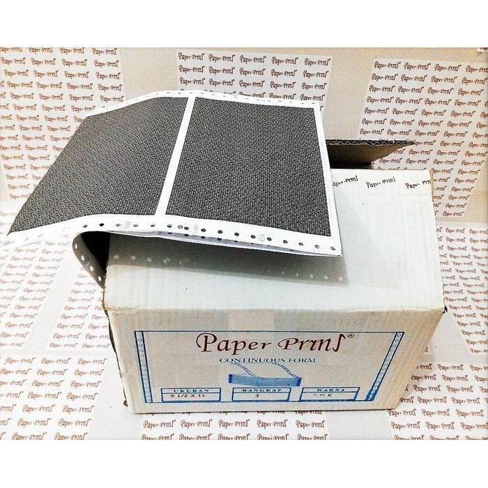 

TERLARIS! kertas komputer continuous form slip gaji 3ply bagi 2 paper prins