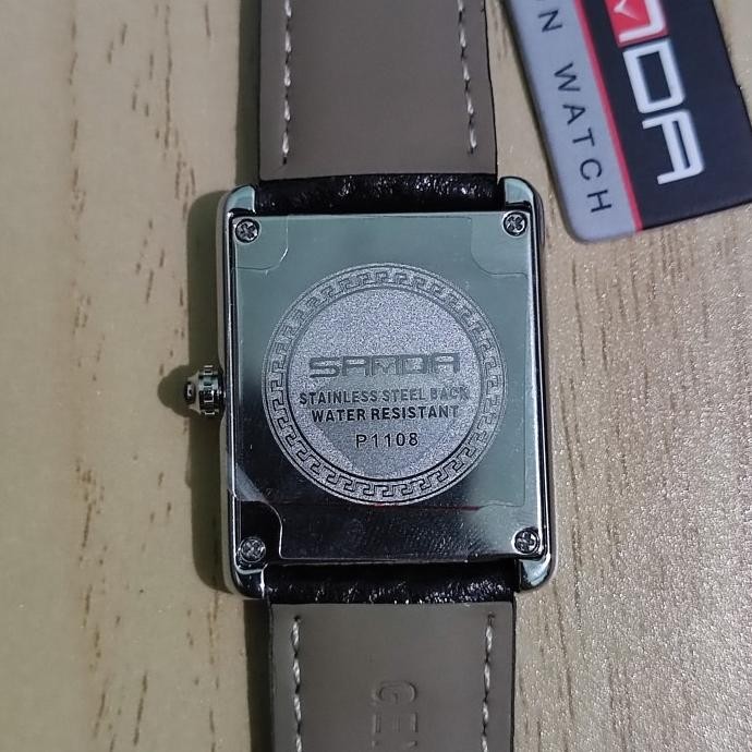 SANDA 1108 Sanda Tank Jam Tangan Pria Simple Mewah Elegan [terbaik]
