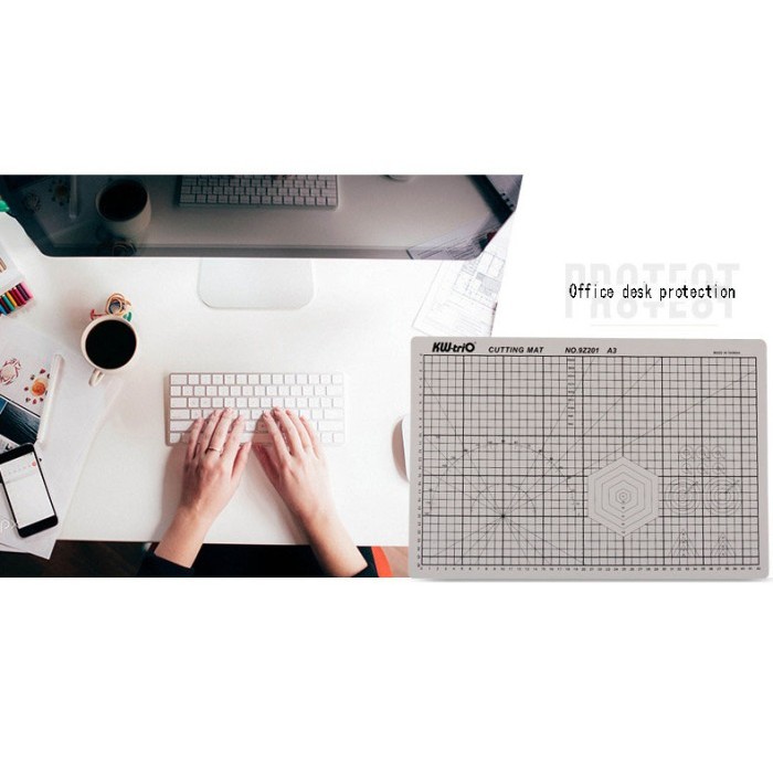 

Cutting Mat Size A1, Double Sided Self Healing A1.Merek Taiwan KW-TRIO