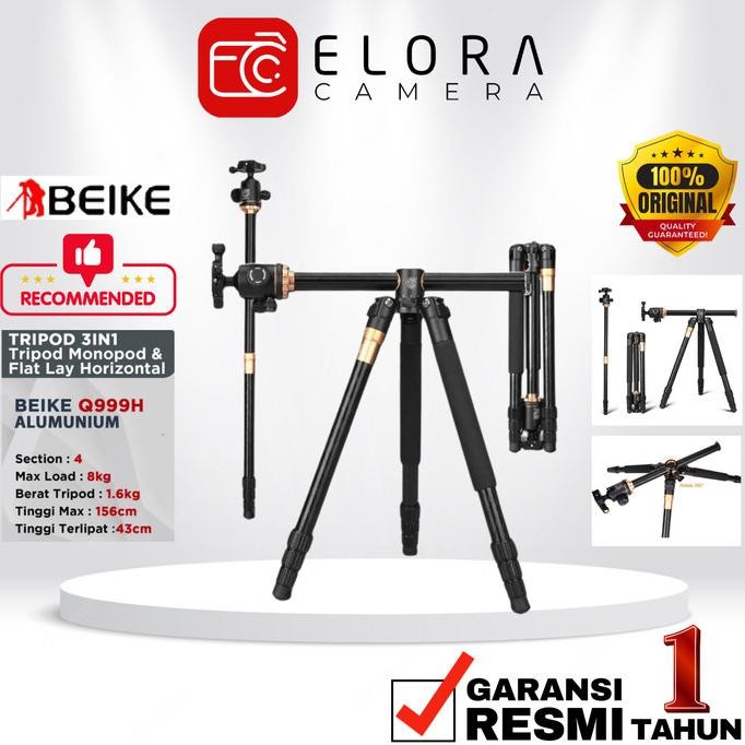 Beike Qzsd Q-999H Professional Tripod / Beike Q999H New Stok