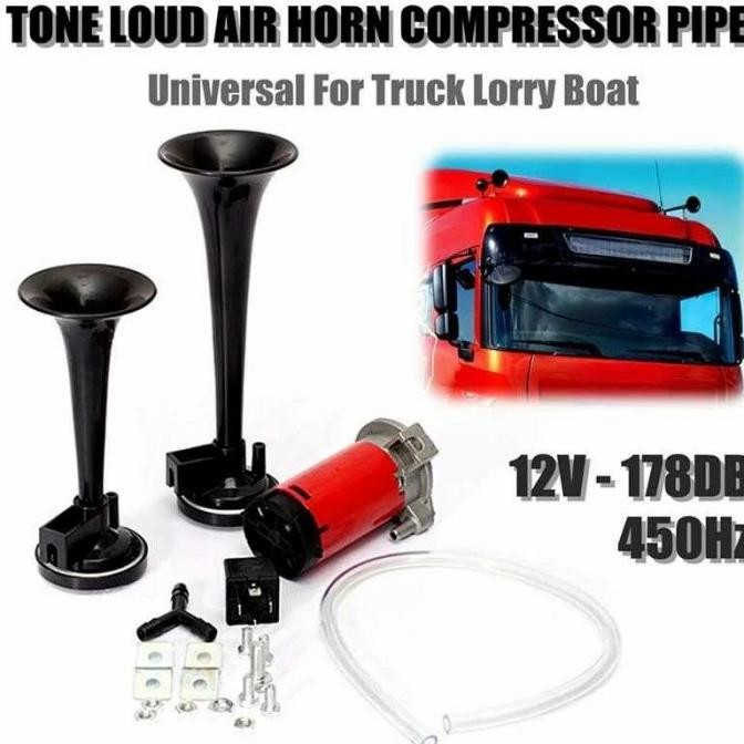 klakson trompet truk, mobil, fuso, motor, bus suara keras/sangar Terlaris