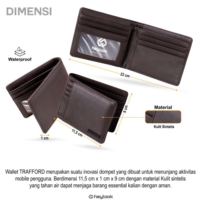 DOMPET PRIA TRAFFORD DOMPET KULIT DOMPET STNK DOMPET KARTU HEYLOOK