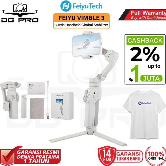 Feiyu Vimble 3 Gimbal Stabilizer Smartphone Hp 3-Axis New Stok