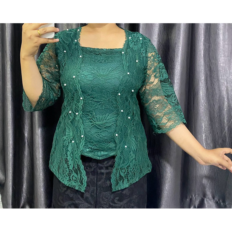 Promo Super Blouse Kebaya Kartini Putu Baru Premium Payet/Kebaya Kartini Pesta Batak