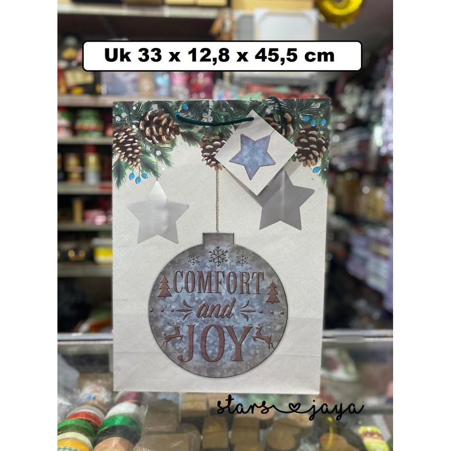 

Buruan serbu] Paper Bag Natal Tinggi , Goodie Bag, Kantong Kertas, Packing Kado
