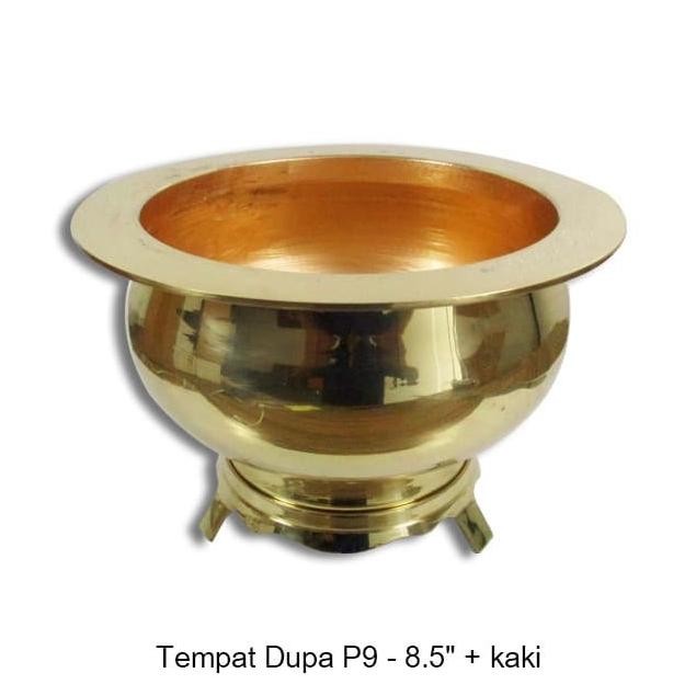 CO Tempat Bakar Dupa / Hiolo / Bokor Kuningan P9 + Kaki