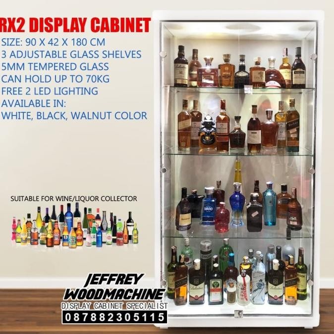 CO LEMARI PAJANG Miras Alkohol Liquor Vodka Spirit WINE DISPLAY RAK HIAS