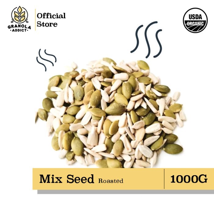 

ROASTED MIX SUNFLOWER & PUMPKIN SEEDS / KUACI & LABU PANGGANG 1KG