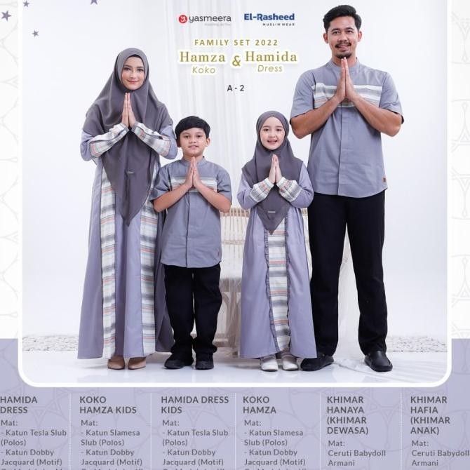 New Sale Hamida Dress Anak Sarimbit Yasmeera 2022 Limited Edition