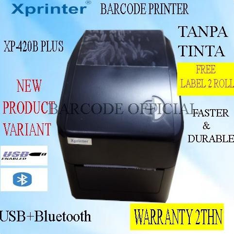 Printer Barcode Thermal Xprinter Xp-420Ub Plus New Product Variant Bt Premium