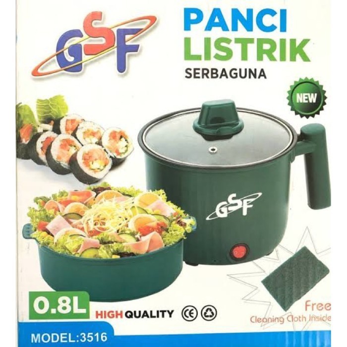 Panci Listrik Serbaguna Gsf G-3516 / Panci Listrik Multifungsi 3 In 1