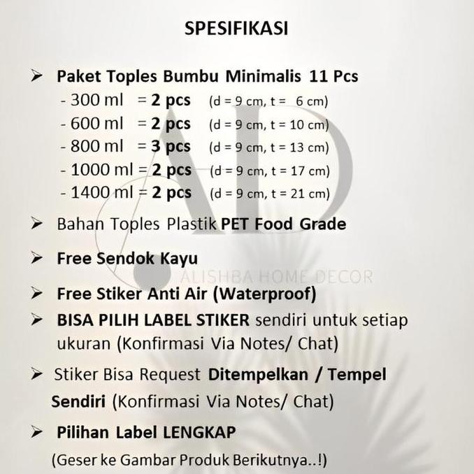 Diskon Toples Bumbu Dapur Tutup Alumunium Pink (Plastik) 11 Pcs Paketan Model Minimalis Free Sendok 