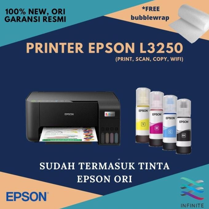 Printer Epson L3250 L 3250 Wireless Wifi (Pengganti L3150) Tinta Ori Premium
