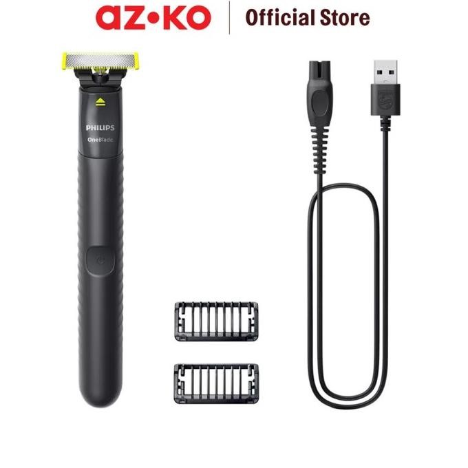 Murah Azko Philips Alat Cukur One Blade Qp1424/10 Shaver Alat Pangkas Kumis Dan Jenggot Pisau Cukur 