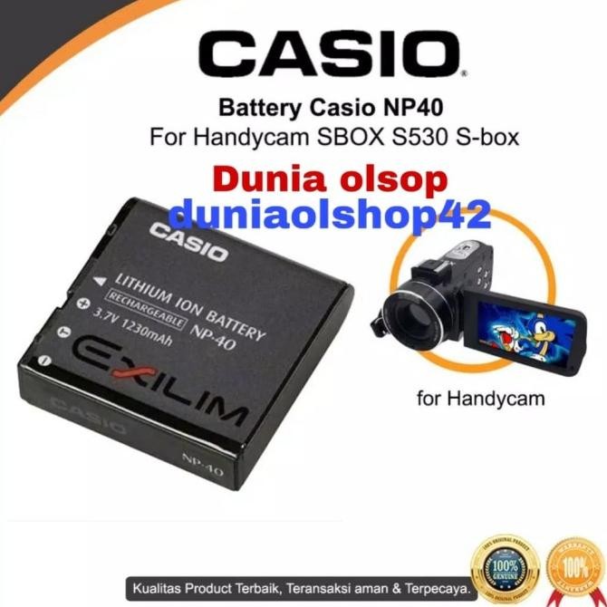 Batre Baterai Handycam Sbox Batre Batrei Casio Np 40 For Handycam Sbox