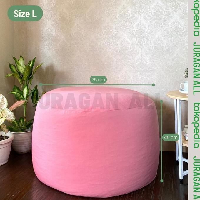 Promo Bean Bag/Puffy Bean Bag/Bean Bag Plus Isi/Squishy Bean Bag-Dusty Pink