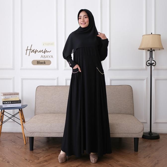 KUPNAD Abaya Premium Polos - Hanum Abaya