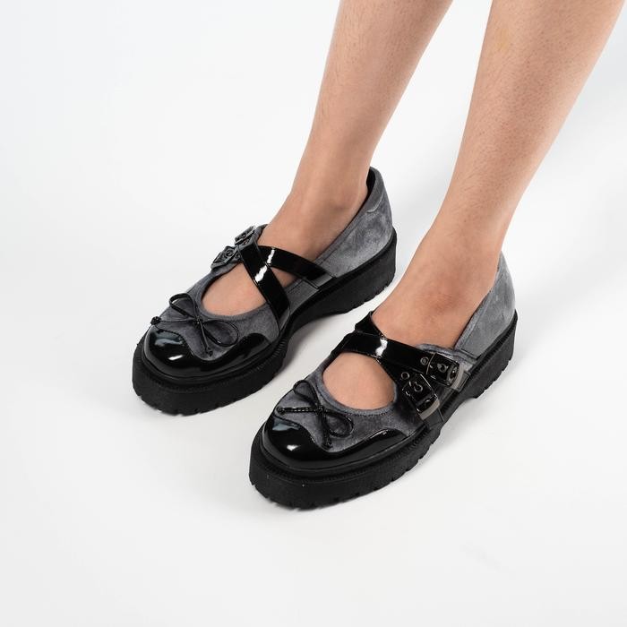 Cekhas - Girl Crush Jisoo Blueish Grey Shoes Wanita