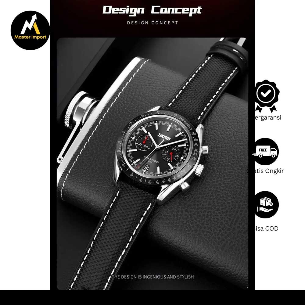 SKMEI Jam Tangan Analog Tachymeter Waterproof - 9292