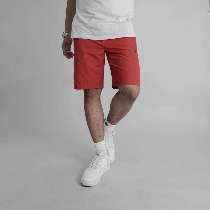 Celana Pendek Uniqlo Mens Utility Short Pants Orange