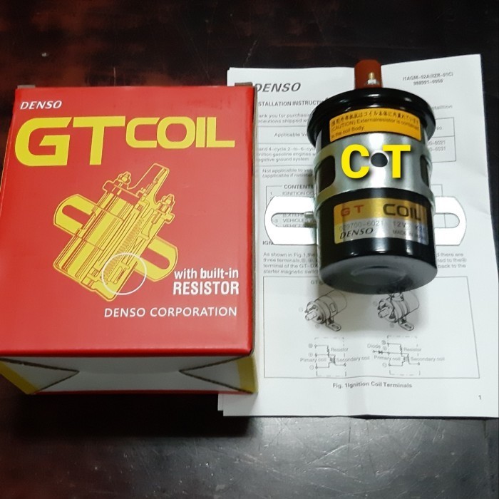 Coil Botol Pendek Gt Denso Kijang 5K 7K Original Asli Ori Jayamall