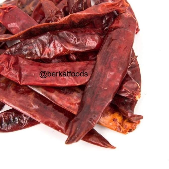 

$+$+$+$+] Dry Red Sannam S4 Chili India / Cabe Besar Kering Indian /Mirch Chilli