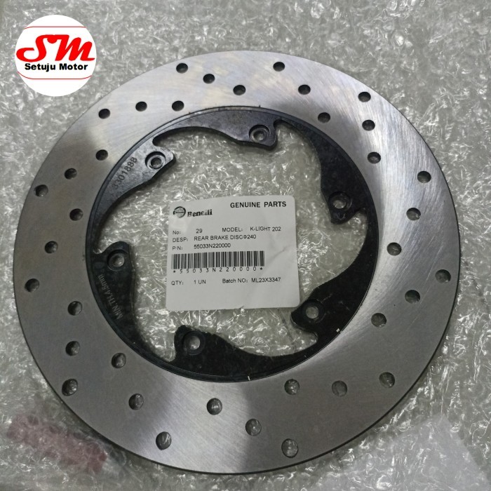 Piringan Cakram Belakang Benelli Motobi EVO 200 Original