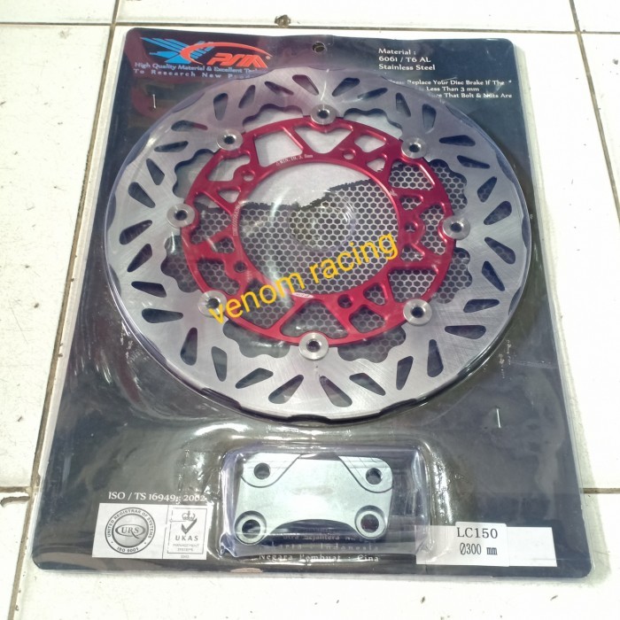 disc psm titanium 300mm mx king 150 depan/ piringan psm cnc mx king