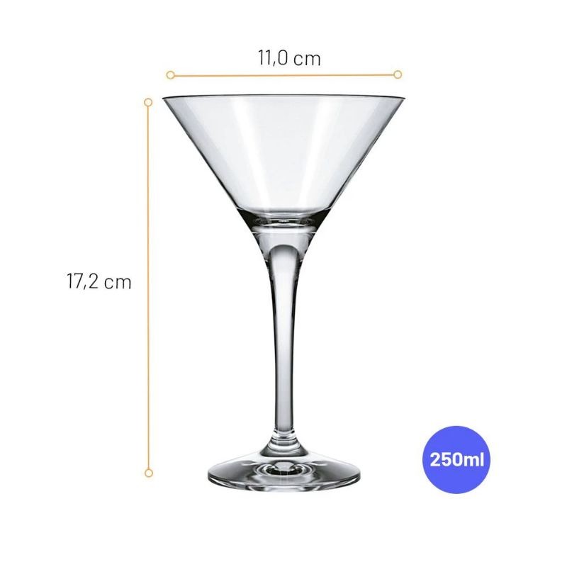 Gelas Martini 250ml Nadir Windsor Martini 7228 - 1pc