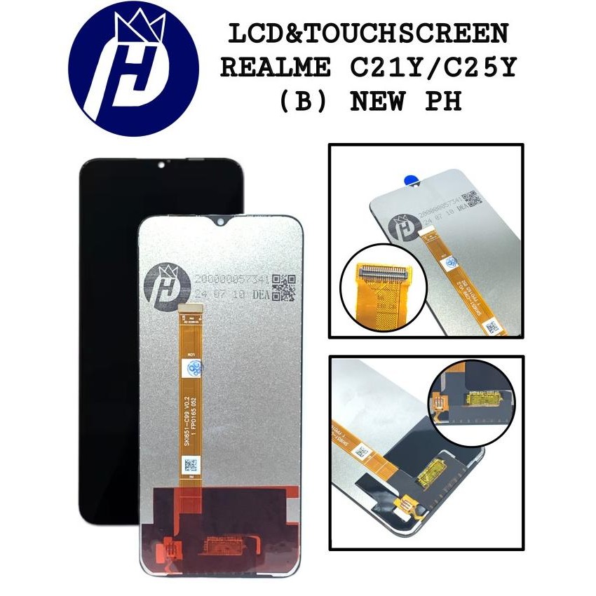 LCD TOUCHSCREEN REALME C21Y BLACK ORI