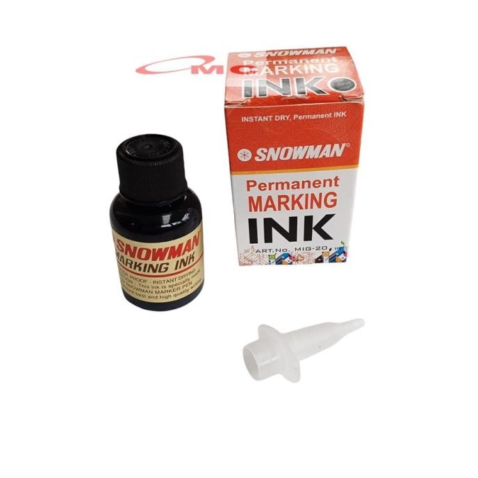 

Isi Ulang Tinta Spidol Permanen Tinta Refill Ink Tinta Isi Spidol Snowman Permanent Marking Ink Hitam Ori