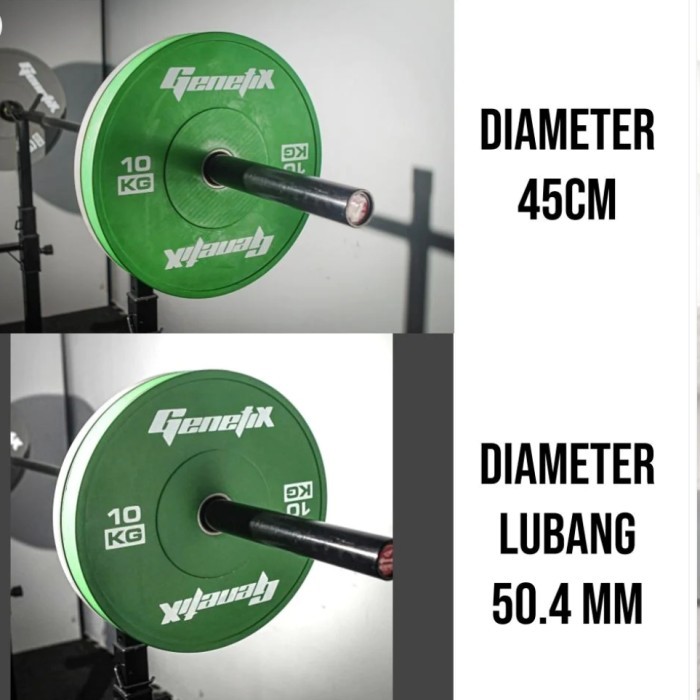 Revital Bumper Plate, Plate Beban, Rubber Plate, Weight Plate (20Kg Sepasang)
