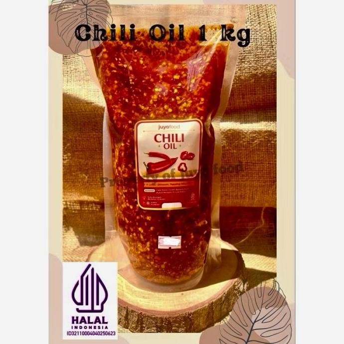 

Minyak cabe chilli oil kemasan jumbo 850 ml untuk usaha dimsum, ramen,