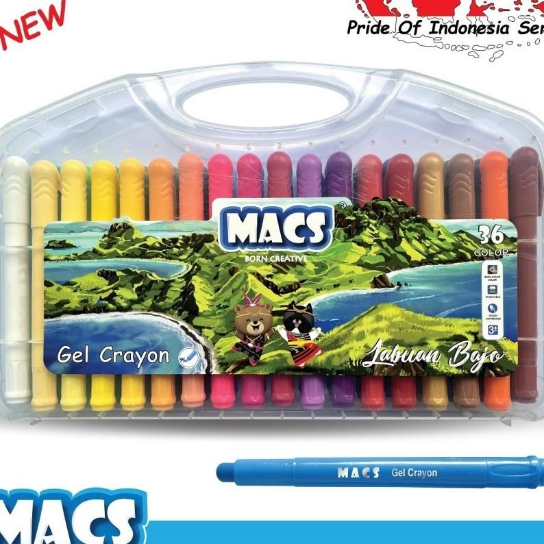 

Rayon Mac Gel Crayon 36 Colorwarna Aman Mudah Diberihan Wahable