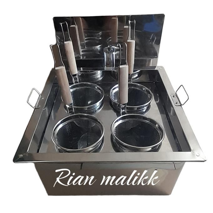

READY 1SET DANDANG MIE AYAM KOTAK 4 LUBANG TONG MIE AYAM KOTAK + 4 SARINGAN