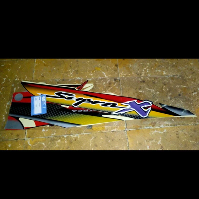 TERBARU - striping sticker stiker body honda supra X 100 nos malaysia