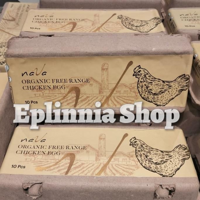 

READY NAVA ORGANIC FREE RANGE CHICKEN EGG 10'S - TELUR AYAM KAMPUNG ORGANIK