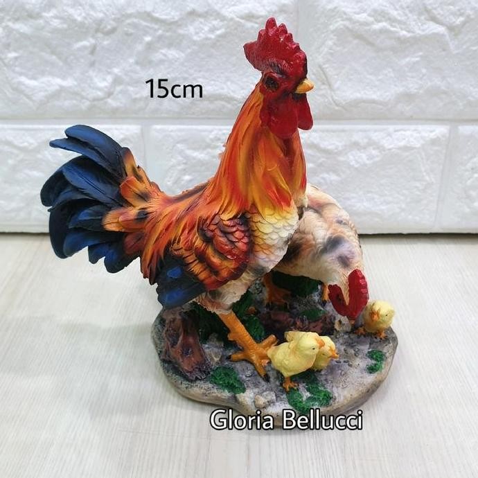 

READY PATUNG AYAM FAMILY PAJANGAN CHICKEN AYAM JAGO DEKORASI RUMAH