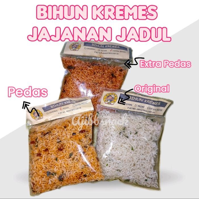 

TERMURAH Kripik Bihun Kremes Jajanan Jadul Camilan Pedas Kering Goreng Asin 5pcs - Makanan